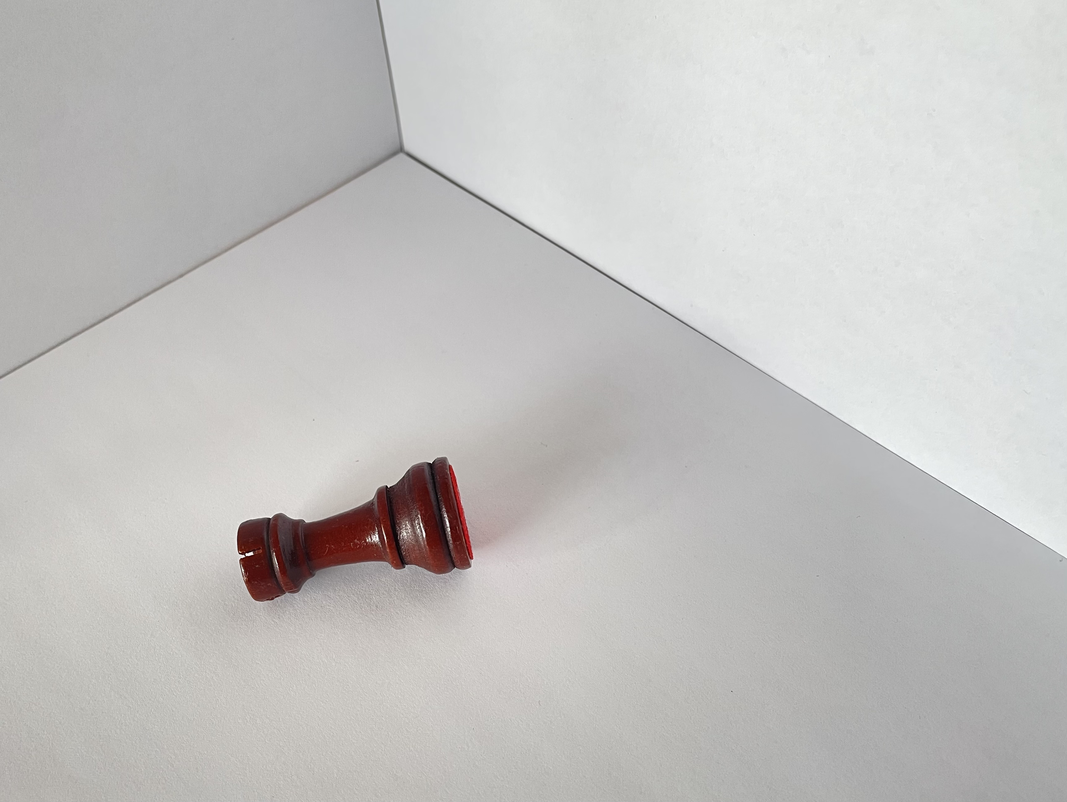 The side view of the chess piece.