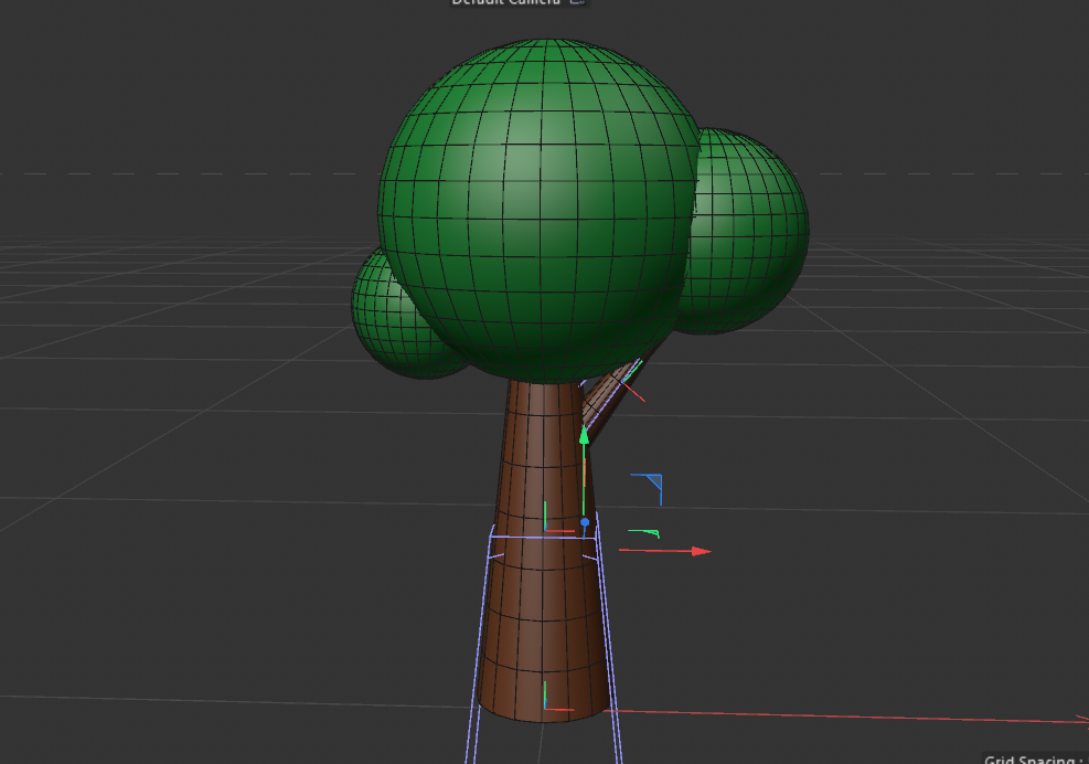 A simplified tree model from tutorial 4 to understand the Null tool.