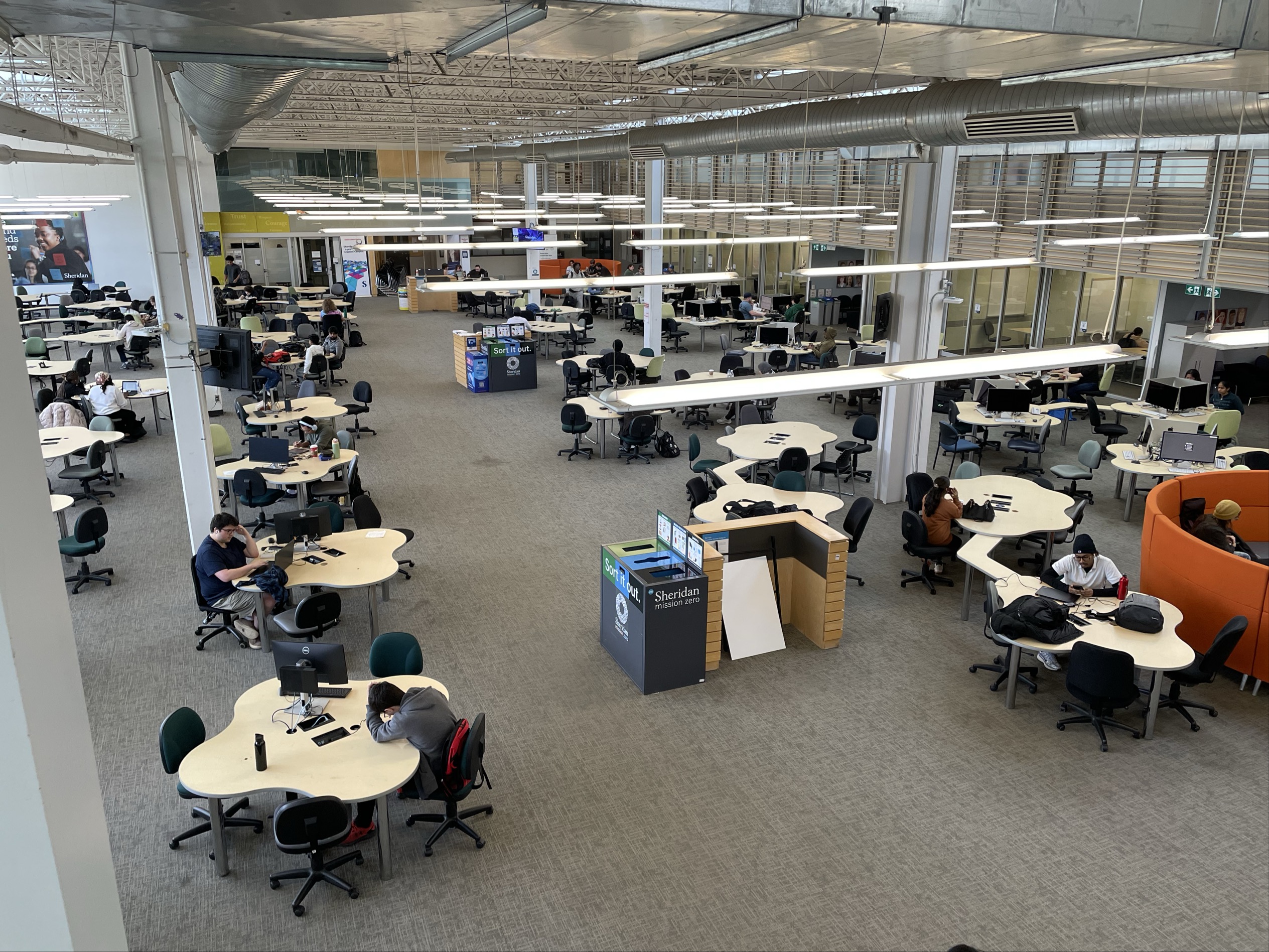 Image taken for the spatial workshop 1 of the student learning commons.