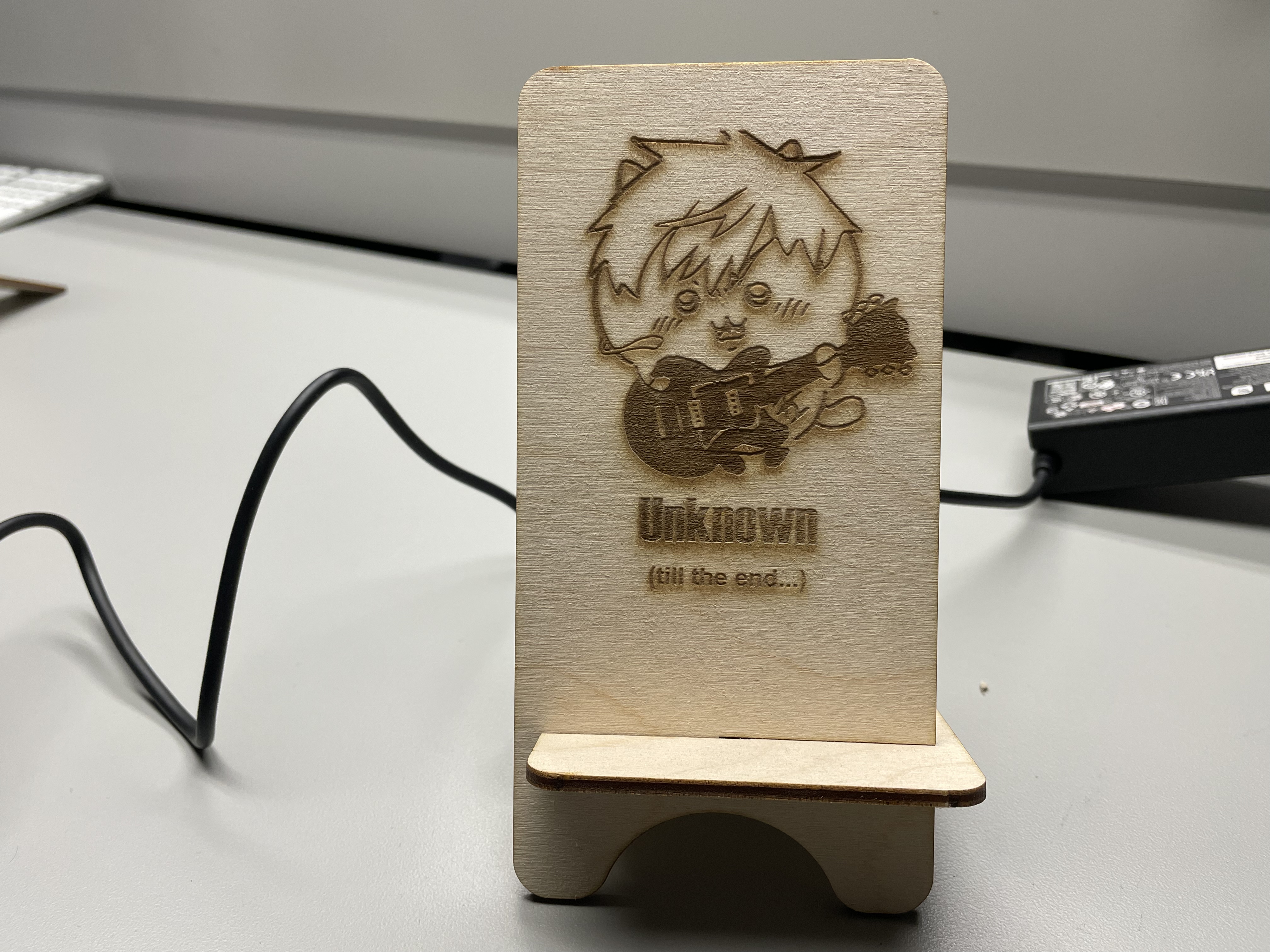 The phone stand design I arranged. The image is from pinterest.