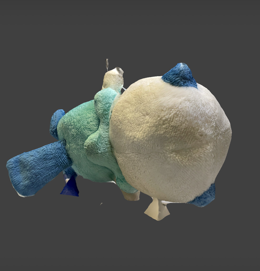 This is the back view of my scanned model without any holes!