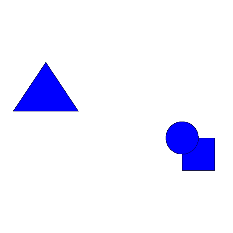 For the first sketch, I tried seeing if I could incorperate multiple shapes. Ideally, I tried getting them to alternate colours, but I broke the code along the way so I kept it fairly simple.